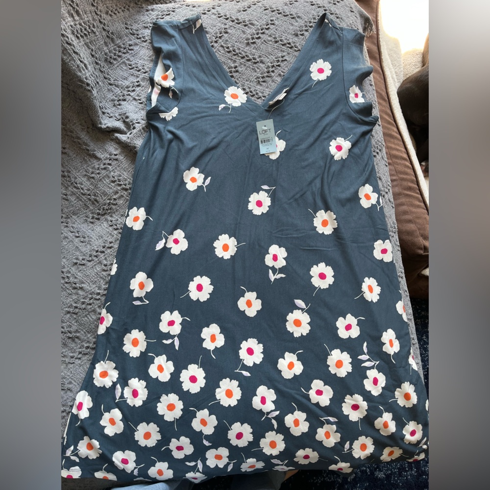 LOFT floral print dress
